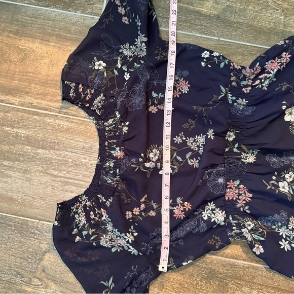 Maurices Blue Sundress with Raglan Sleeves and Scoop Neck - Picture 9 of 11